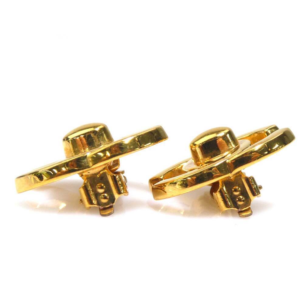 CHANEL Gold Logo Earrings - Picture 3 of 5